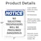 Signmission No Soliciting Trespassers Will OSHA Notice Sign, Plastic, 7in W x 10in L, 2PK OS-2PACK-NS-P-710-V-14840 - alternate 2